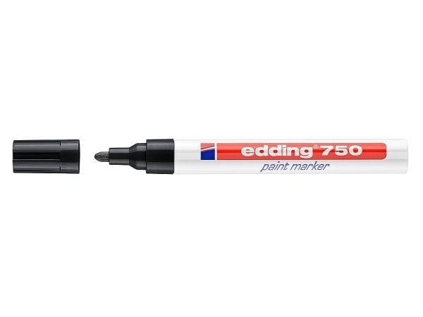 Malingstusj Edding® 750 svart - (10 stk./pakning)