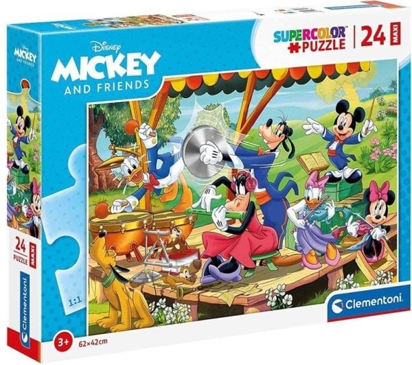 Clementoni gulvpuslespill 24 brikker Maxi Mickey og venner 24218
