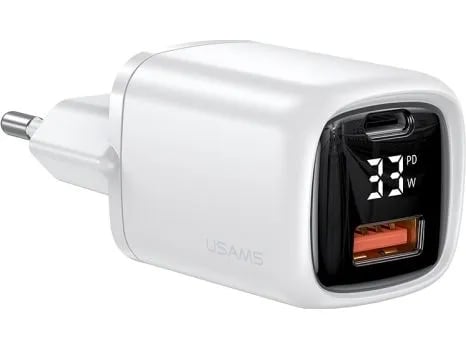 Usams T46-lader 1x USB-A 1x USB-C 4 A (6958444976860)