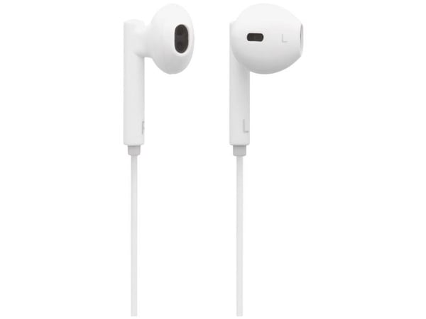 Streetz HL-390, Koblet med ledninger (ikke trådløs), 20 - 20000 Hz, Samtaler/musikk, 10 g, Hodetelefoner, Hvit