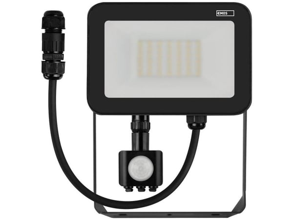 LED-utvendig lys Emos Profi PIR ZS2732 30W 3300 lm 4000K IP65 bevegelsessensor PIR svart