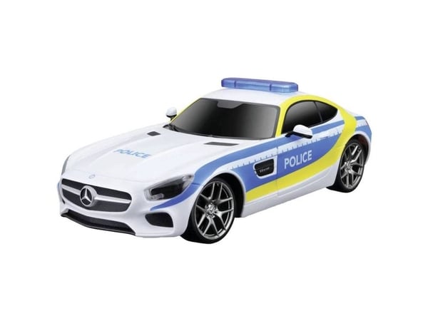 MaistoTech 581527 Mercedes AMG GT politi 1:24 RC-modellbil, startmodell elektronikk bakmotor (2WD)