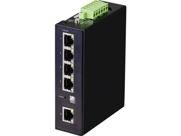 TRU COMPONENTS TC-9744168 Industriell Ethernet-switch 1+4 porter 10/100/1000 MBit/s