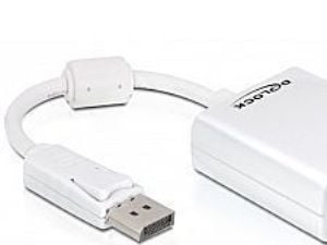 Delock - VGA-adapter - DisplayPort (hann) til HD-15 (VGA) (hunn) - 12.5 cm