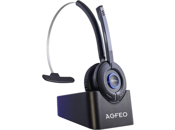 AGFEO 6101543, Trådløs, Kontor/kundesenter, 49 g, Hodesett, Svart