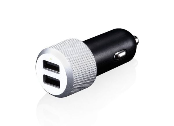JustMobile CC-168S, Auto, Tupakansytytin, 5 V, 1,8 m, Musta, Hopea