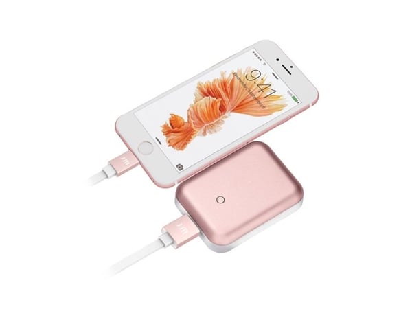 JustMobile DC-268RG, 1,2 m, Lightning, USB A, Vaaleanpunainen, Valkoinen, Suora, Suora