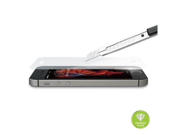 JustMobile Xkin Tempered Glass, Apple, iPhone SE, Ripebestandig, Gjennomsiktig, 1 stykker