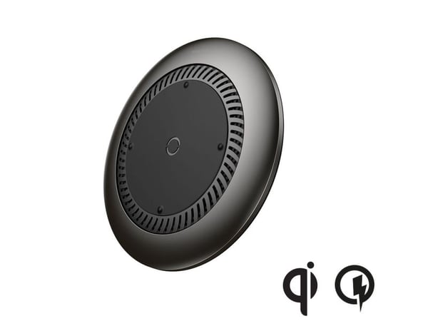 Baseus Whirlwind trådløs hurtiglader med innebygd vifte og Qi-støtte, svart