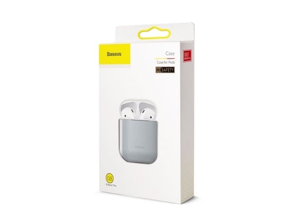 Baseus ultratynn silikongel-etui til AirPods - svart