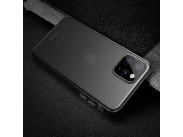 Baseus iPhone 11 Pro Max deksel Ultra-tynn polypropylen - matt sort transparent