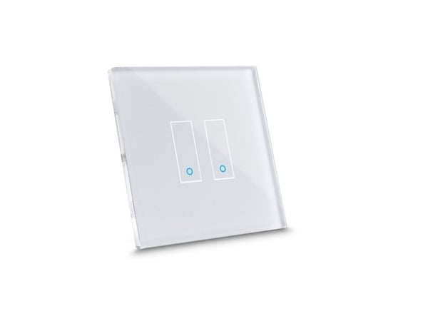 Iotty Smart Switch frontpanel 2-gans - grå
