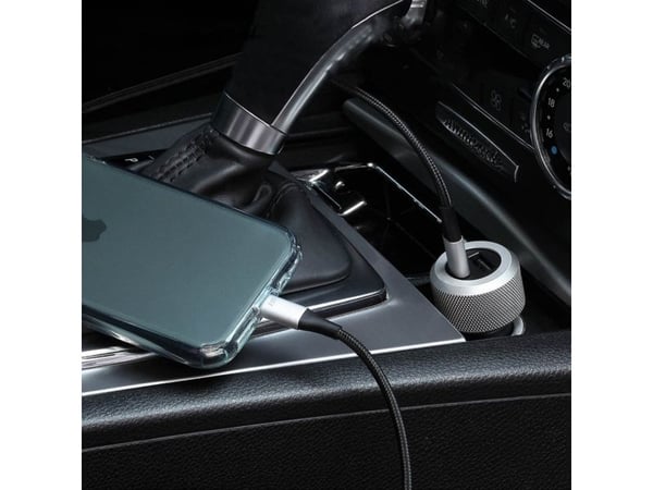 Just Mobile Highway Turbo med USB-C till Lightning-kabel