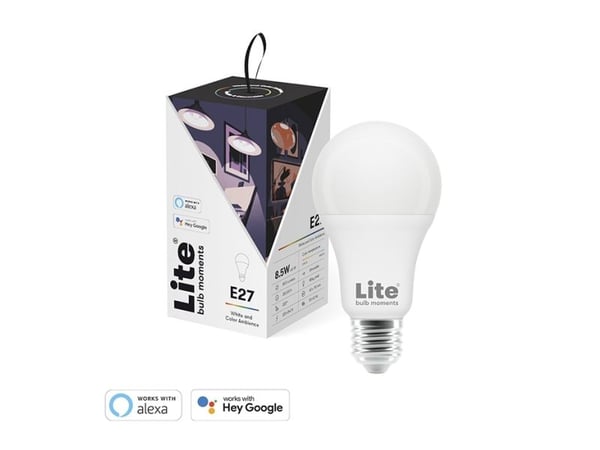 Lite Bulb Moments A60 RGB 2700-6500K E27 9W Valkoinen ja värillinen tunnelma 3 kpl
