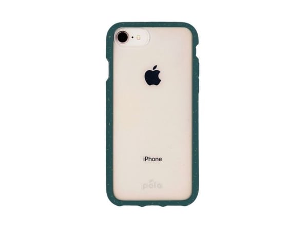 Pela Clear Eco-Friendly etui til iPhone 7/8/SE(2) – grønn