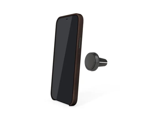 Pipetto magnetisk lærveske til iPhone 12/12 Pro med magnetfeste og premium design - svart