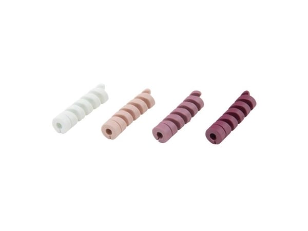 Bluelounge CableCoil Mini, 8 kpl, Vaaleanpunainen, Punainen, Valkoinen