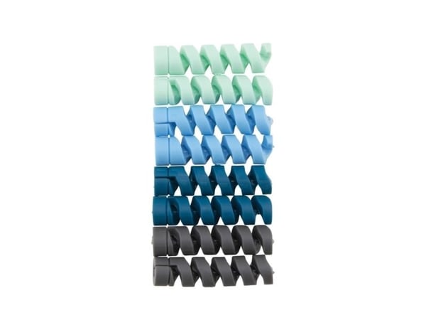 Bluelounge CableCoil Mini, 8 kpl, Vaaleanpunainen, Punainen, Valkoinen