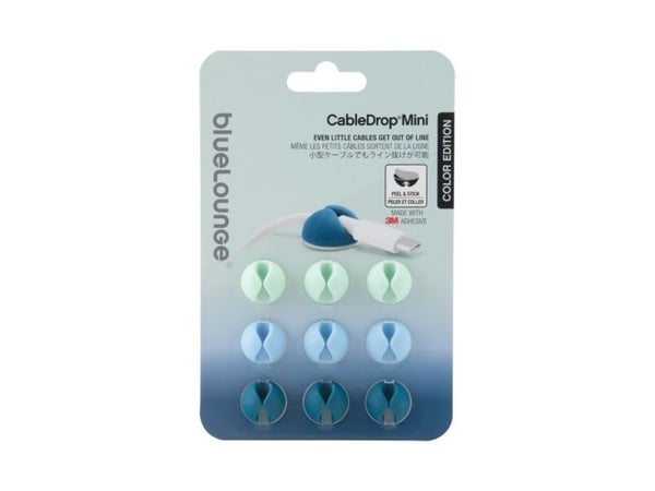 Bluelounge CableDrop Mini, Magnetisk, Plast, Blå