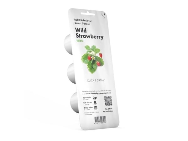 Plantekapsel Klikk &amp; Grow Plant pod 3-pack, markjordbær