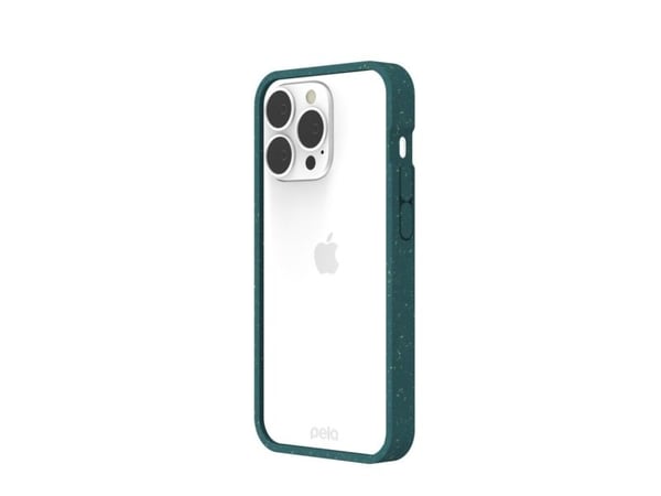 Pela Clear - Miljøvennlig iPhone 13 Pro-deksel - Grønn