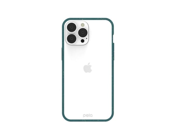 Pela Clear - Miljøvennlig iPhone 13 Pro Max-deksel - Grønn