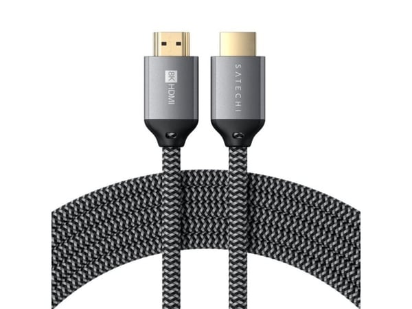 Satechi ST-8KHC2MM, 2 m, HDMI Type A (Standard), HDMI Type A (Standard), harmaa