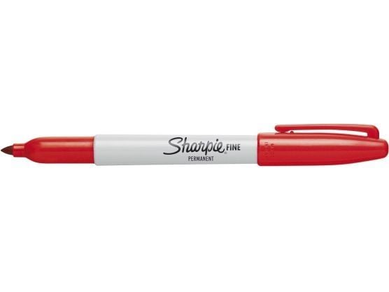Sharpie Fine Point, Ohut pää, Punainen, Monivärinen, Hienojakoinen, AP, Metalli, Paperi, Muovi