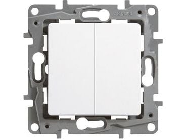 Legrand 10AX kaksoiskytkin valkoinen (764502)