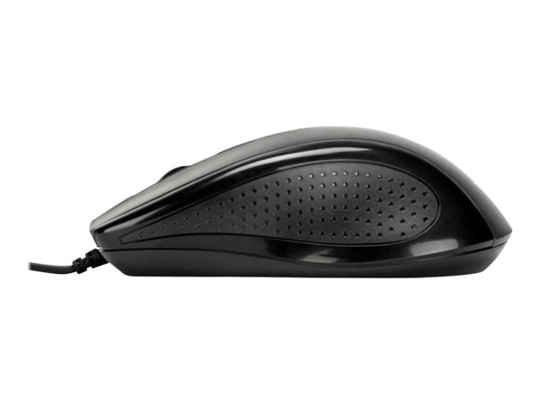 Targus Full-Size - Mus - antimikrobielt middel - optisk - kablet - USB - svart
