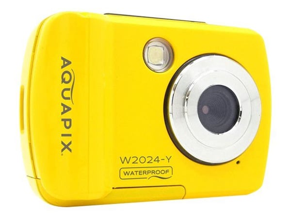Easypix Aquapix W2024 Splash - Digitalkamera - kompakt - 5.0 MP / 16.0 MP (interpolert) - 720 p - under vannet inntil 3 m - gul