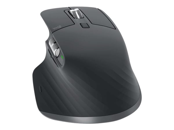 Logitech MX Master 3S - Mus - laser - 7 knapper - trådløs - Bluetooth, 2,4 GHz - Logitech BOLT-mottaker - grafitt
