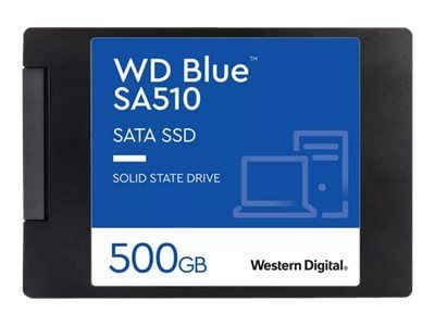 WD Blue SA510 WDS500G3B0A - SSD - 500 GB - intern - 2,5" - SATA 6Gb/s - blå