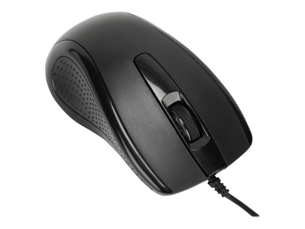 Targus Full-Size - Mus - antimikrobielt middel - optisk - kablet - USB - svart