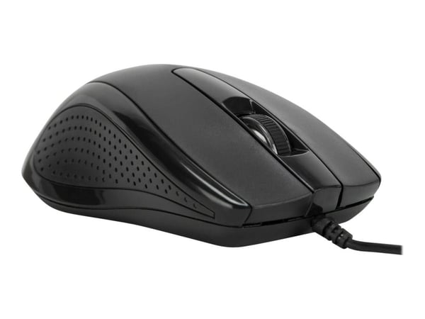Targus Full-Size - Mus - antimikrobielt middel - optisk - kablet - USB - svart