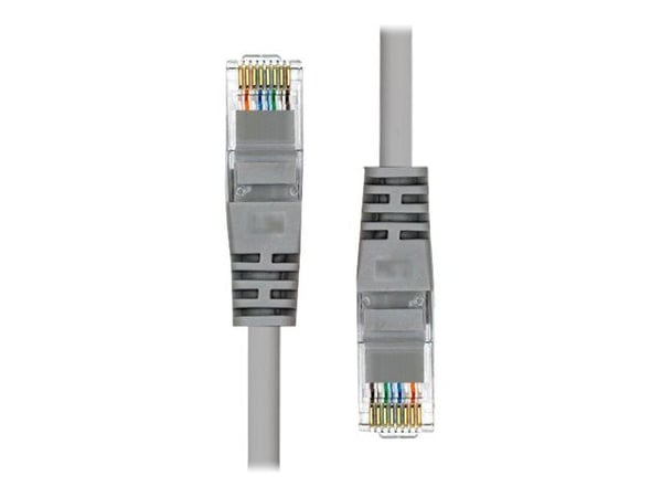 ProXtend - Koblingskabel - RJ-45 (hann) til RJ-45 (hann) - 25 cm - UTP - CAT 5e - formstøpt, uten hindringer - grå