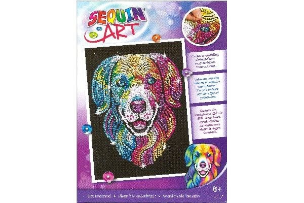 Carioca Paljettkunst Harlekinhund 25x34cm