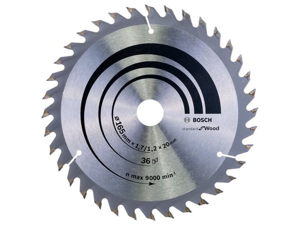 Bosch RUNDSAVKLINGE Ø165X1,7X20MM 36T OPTILINE