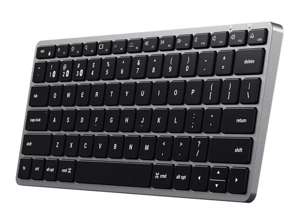 Satechi Slim X1, Mini, Bluetooth, QWERTY, Musta, Harmaa