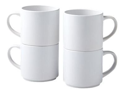Cricut - Unfinished mug - 300 ml - hvit - keramisk (en pakke 4)