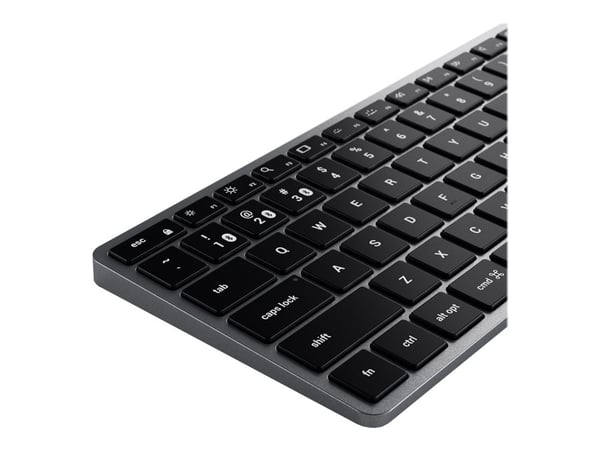 Satechi Slim X1 - Näppäimistö - taustavalaistu - Bluetooth, USB-C - QWERTY - Nordic