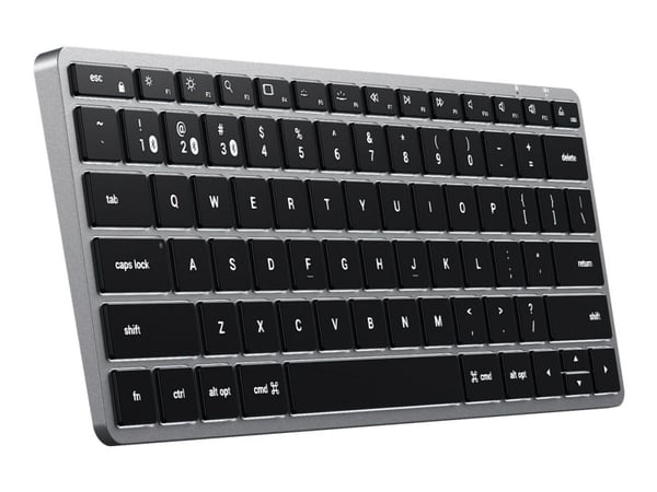 Satechi Slim X1 - Näppäimistö - taustavalaistu - Bluetooth, USB-C - QWERTY - Nordic
