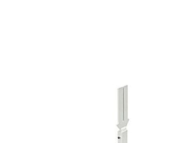 Hudevad smalt/lavt, RAL 9010 - LK ben m/rosetter,