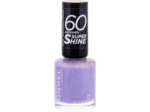 Rimmel London 60 Seconds Super Shine Nail Polish 8 Ml In Shades Go Wilderness And Knit One Purple One
