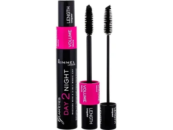 Rimmel Day 2 Night Mascara Double Mascara For Extension And Volume Of Lashes 9 Ml 001 Black