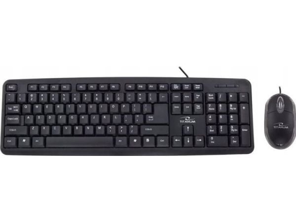 TITANUM sett mus + kablet USB-tastatur SALEM TK106