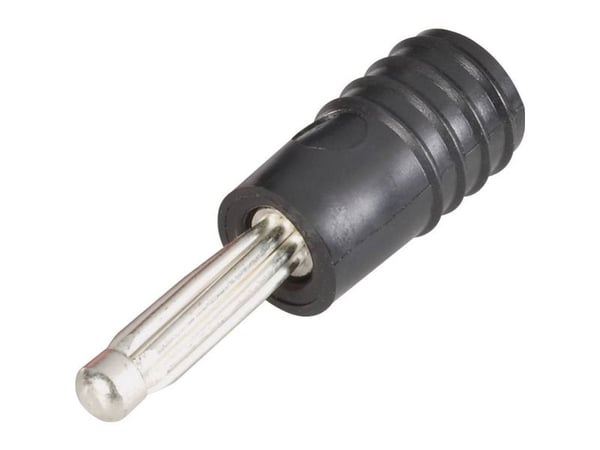 Schnepp ÜS 4020 sw Adapteripistoke Pistoke 4 mm - Pistorasia 2 mm Musta 1 kpl