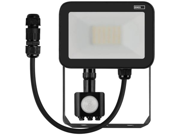 Emos LED flomlys Emos Profi PIR ZS2722 20W 2200lm 4000K IP65 bevegelsessensor PIR svart