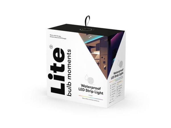 Lite Bulb Moments Smart vattentät LED-list 5 m RGBW – vit