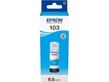 Epson 103 EcoTank Cyan ink bottle, Alkuperäinen, Syaani, Epson, L1110, L1110 CIS, L1110 MEAF, L3100 CIS, L3101 CIS, L3110, L3110 CIS, L3110 MEAF, L...